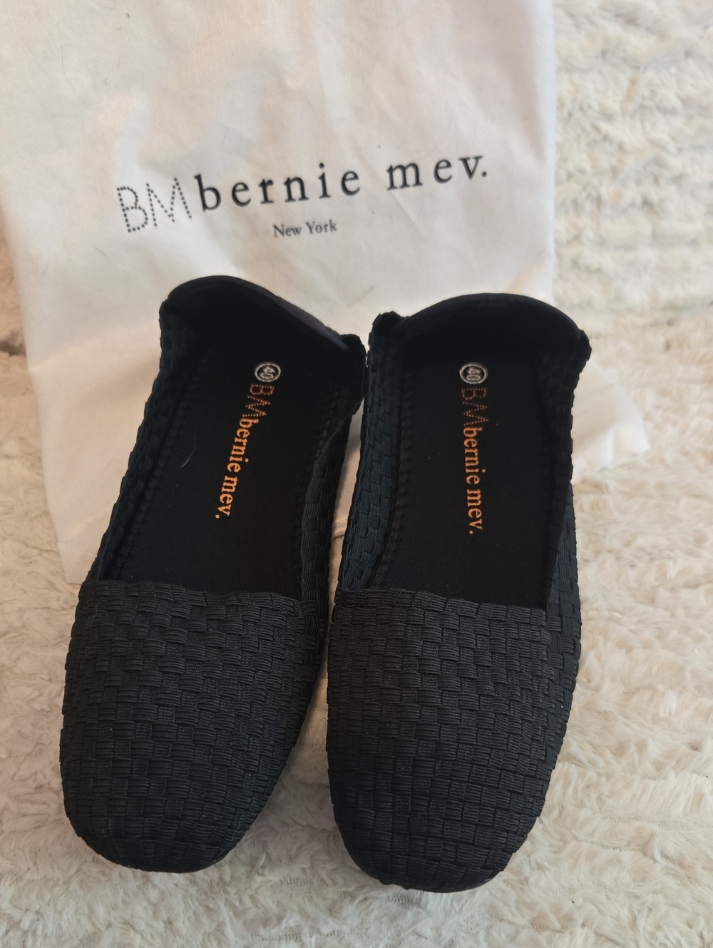 Bernie Mev Women's Black Woven Flats
